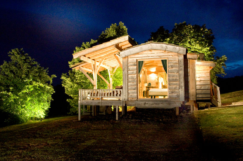 Cabane sur pilotis